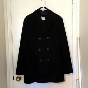 Mens black Pea Coat